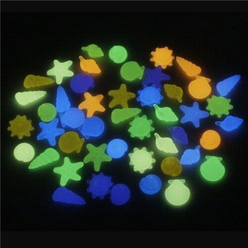 Glowing Pebbles Stones Luminous Stones Glow In The Dark Stones Garden Aquarium Light-emitting Artificial Fish Tank Bonsai Garden