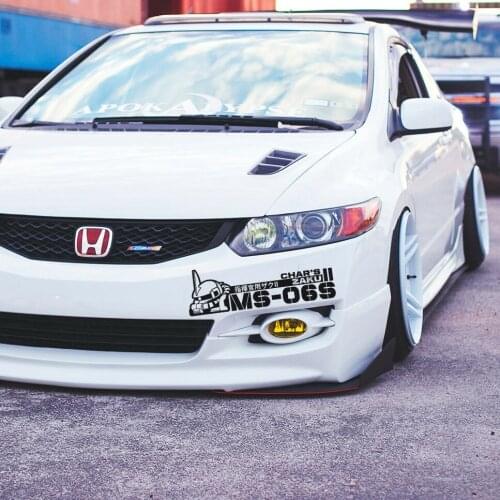 For 2x Pair MS-06S Zaku Commander Principality Zeon Mobile Suit Gundam Vinyl Sticker