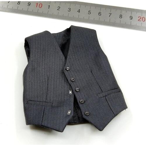 POPTOYS 1/6th X34 Black Male Mr. Rich Big Ben Fashion Trendy Vest Office Man Model For Usual Doll Soldier Accessories