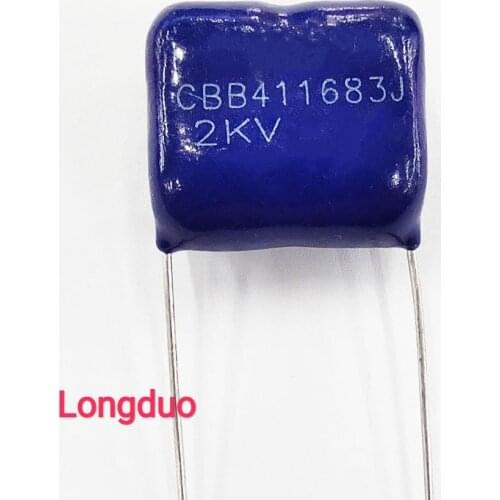 20pcs 683 68nf 0.068uf 2000V Capacitor Type CBB Metallized Polypropylene Film
