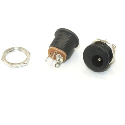 200PCS 2.1x5.5mm DC power jack dc socket panel mount connector