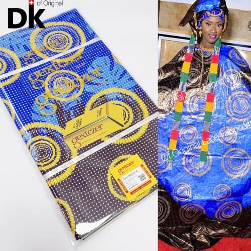 5 Yards Latest Priting Bazin Riche Fabric 2021 New High Quality Embroidered Sequin Nigerian African Lace Fabric for Party Dress