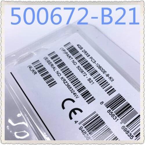 500672-B21 500210-071 4G PC3-10600E ECC Ensure New in original box. Promised to send in 24 hoursv