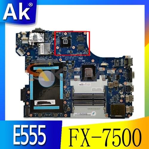 Akemy AATE1 NM-A241 Motherboard For Lenovo ThinkPad E555 Laptop Motherboard FRU 04X5636 CPU FX-7500 DDR3 100% Test
