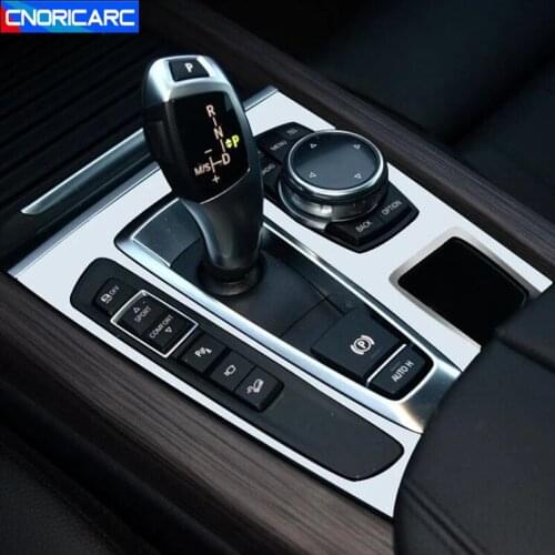 Car Interior Sticker For BMW X5 F15 X6 F16 2014-2018 LHD Console Gearshift Panel Frame Decoration Cover Trim