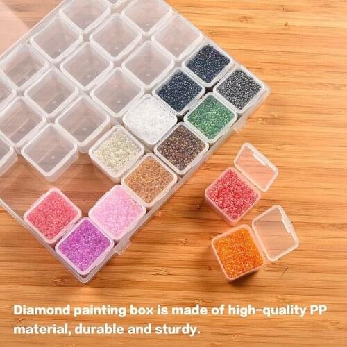 30 Grids Large Diamond Painting Storage Tools Containers Plastic Bead Organizer Diamond Embroidery Accessories Box Only