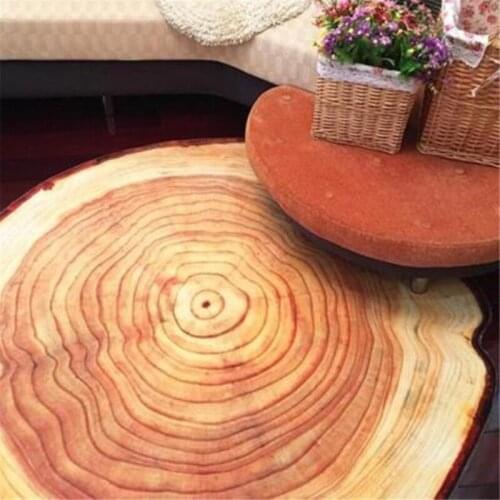 Wood Annual Ring Printed Bedroom Living Room Parlor Mat Anti-Slip Floor Mat Rugs Front Door Mats Deurmat Badroon Mat
