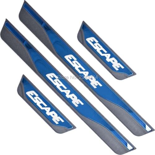 For Ford Escape 2013-2019 2020 Stainless Car Door Sill Kick Scuff Plate Protector Trim Cover Guard Pedal Car Styling Accessories