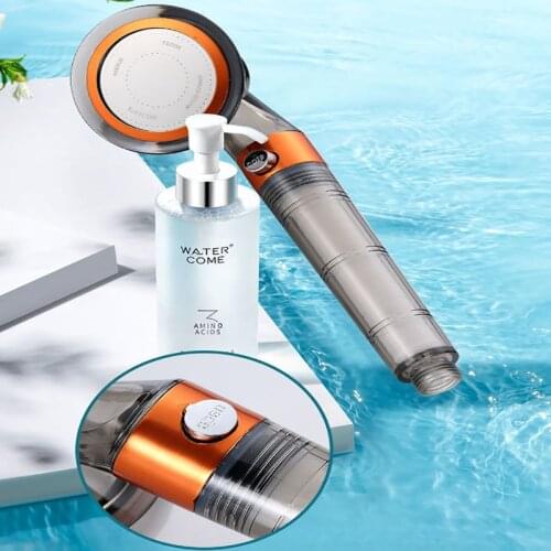 Canton Tower Shower Anion SPA Shower Filter Pressure Rainfall Head Small Waist Pressur One-key water stop Water Saving Shower