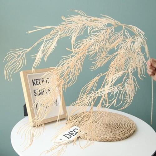 3pcs/lot Artificial Plants Simulation Plastic Multi-forked Phoenix branch For Home Decoration Wedding Fake flowers Garden wall