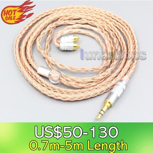 LN006736 2.5mm 3.5mm XLR Balanced 16 Core 99% 7N OCC Earphone Cable For Sony IER-M7 IER-M9 IER-Z1R