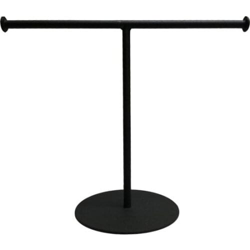 Modern Icon Building Decoration Metal Jewelry and Accessories Stand Black