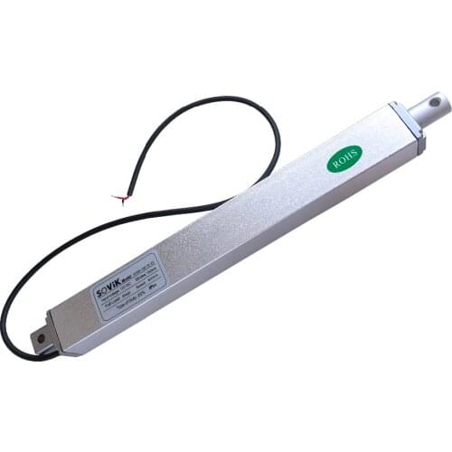 12V 24V Micro Linear Actuator 150mm 4 inch Stroke Electric DC Motor 250N Max Load Built in Limit Switch Multi-function Auto Use
