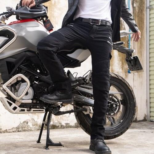 Moto pants zipper with protective gear motorcycle motorcycle cowboy jeans trousers off-road cycling pants