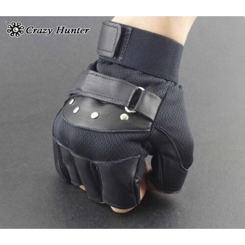 Mens Competitive Body Building Training Sport Driving Biker Fingerless Gloves