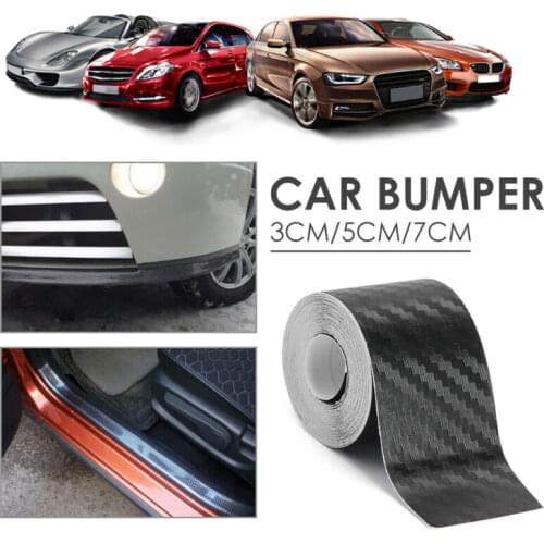 Nano Carbon Fiber Car Sticker DIY Door Sill Anti Scratch Protector Tape Film Carbon Fiber Car Sticker