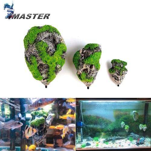 NEW Floating Rock Suspended Artificial Stone Aquarium Decor Fish Tank Decoration Floating Pumice Flying Rock Ornament Resin