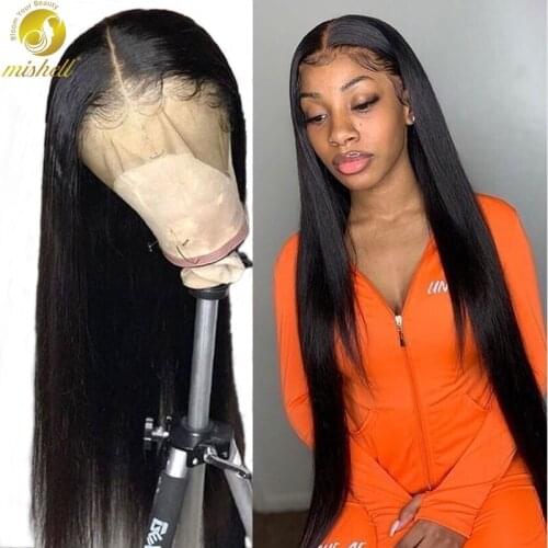 13x4 Lace Front Human Hair Wigs Pre Plucked Straight Lace Front Wig Frontal Wig 13x4 Pre Plucked 150