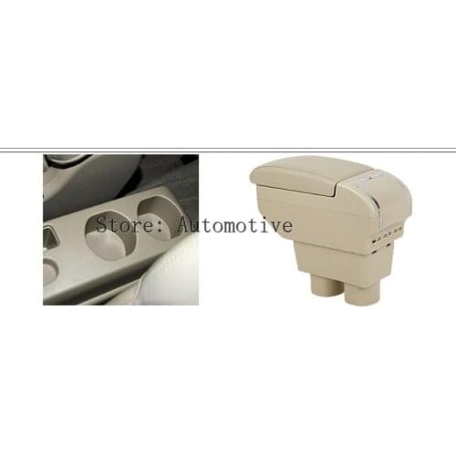 Storage Box Center Console Leather Cup Holder Dual Layer Armrest Arm Rest for Nissan Sentra Sylphy B17