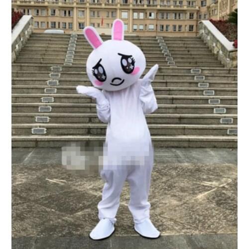 Furry Rabbit Mascot Costume Cosplay Suit Fancy Party Event Apparel Cartoon Character Girlfriend Birthday Present Free Shipping