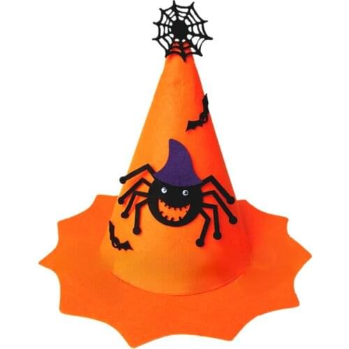1pcs Halloween Pumpkin Hat Boys Girls Party Holiday Masquerade Show Performance Dress Up Props Orange