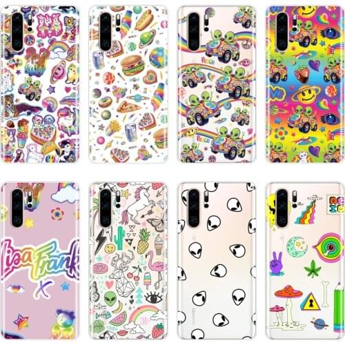 Silicone Case For Huawei P30 Lite Pro P Smart Z Soft Cute Cartoon Rainbow Cover For Huawei P20 Lite P Smart Plus 2019 Phone Case