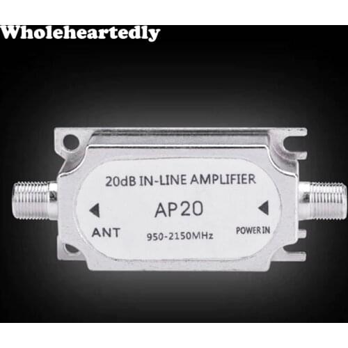 Satellite Inline Amplifier With Up To 20dB Signal Booster strengthen for Dish Network Antenna all satellite applications