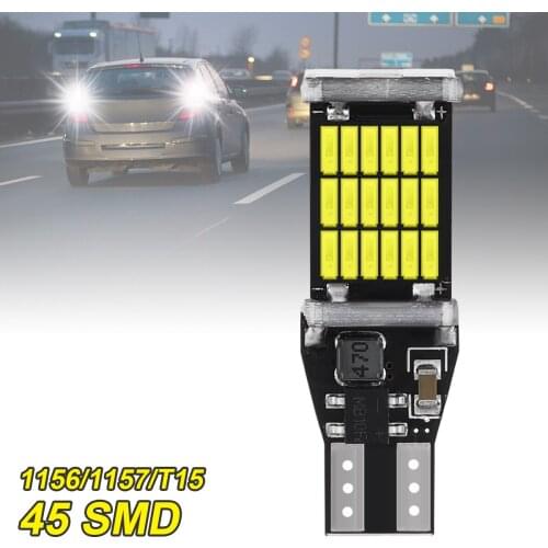 45pcs 4014SMD Canbus 1156 1157 T15 W16W 921 LED Bulb Car Backup Reverse Light Turn Signal lamp brake light Daytime running light
