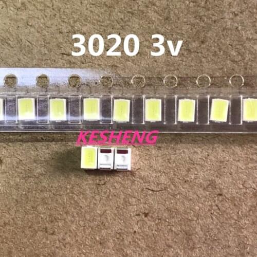 50PCS EVERLIGHT LED Backlight 0.5 w 3 v 3020 3021 3022 Cool White Backlit LCD Screen for TV Application TV