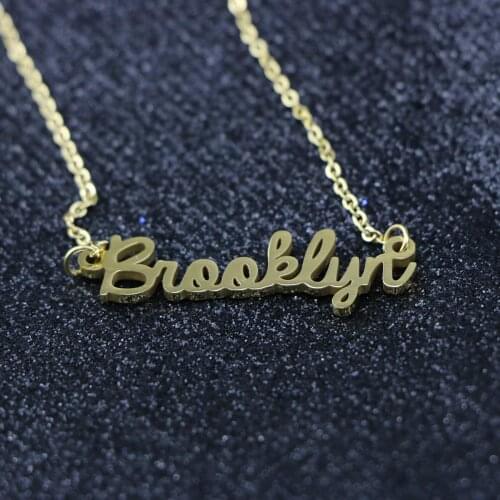 Customized Necklace Stainless Steel Necklace Choker Name Chain Necklace For Lovers Women Men Gift