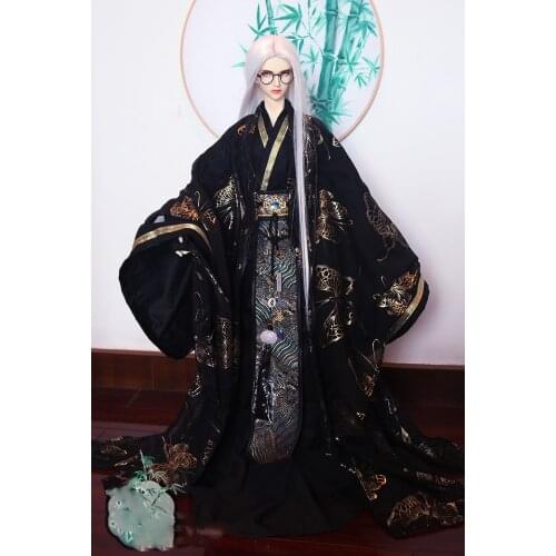 1/3 BJD Clothes Accessories Chinese Ancient Costume Hanfu Dress Warrior Outfit For BJD/SD SD17 SSDF 70cm Strong Uncle Doll A734