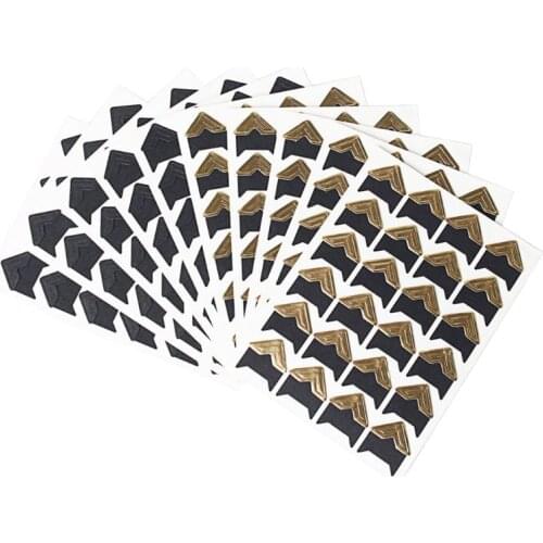 10 Sheets Photo Corners Self Adhesive Stickers, Photo Mounting Paper Corner Stickers for DIY Scrapbook Albums M2EC