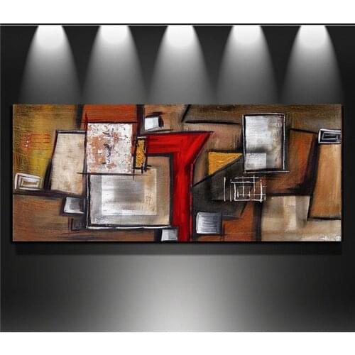 100%Handmade art Color Piece Impression Modern Abstract Oil Paintings Canvas Sets No Frame For Living Room 1 pcs/set