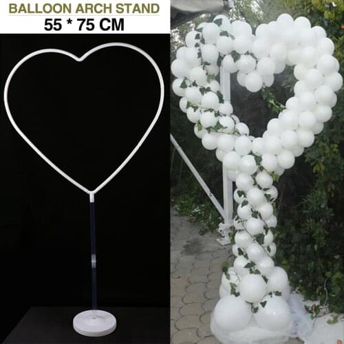150cm New Reusable Heart Balloon Stand Arch Frame Wreath Wedding Valentines Party Decoration Background Balloon Accessories
