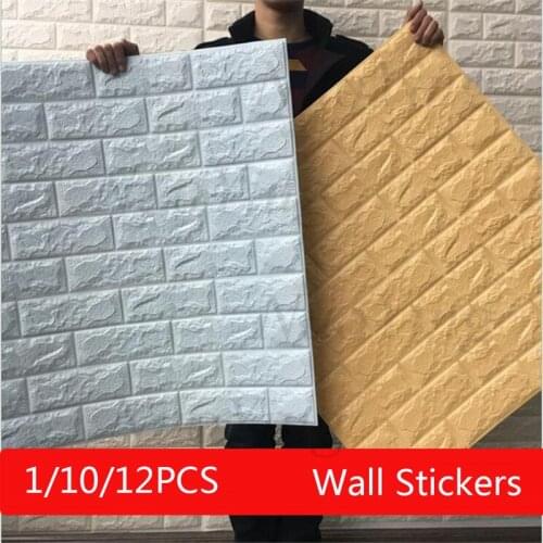 3D Wallpaper Marble Brick Peel and Self-Adhesive Wall Stickers Waterproof DIY for Kitchen Bathroom Home Wall Sticker Decal Vinyl