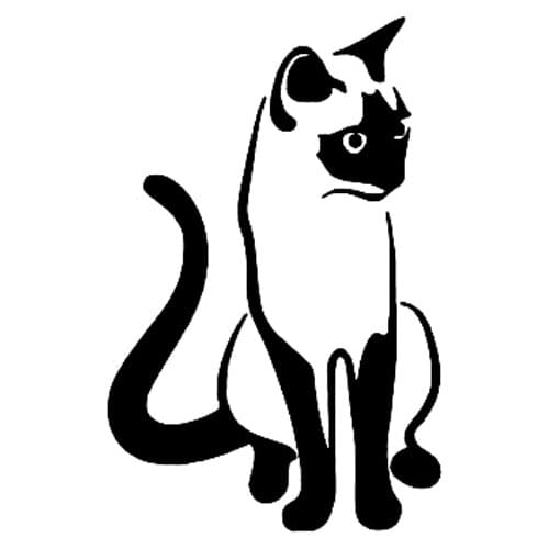 9.1CM*14CM Kitten Siamese Cat Cute Pet Animal Art Car Stickers Vinyl Decal Laptop Suitcase Helmet Skateboard Sticker