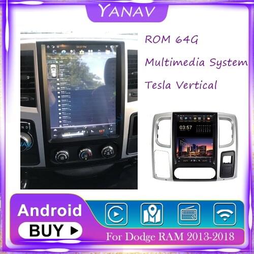 Car Radio Audio 2 Din Android GPS Navigation For Dodge RAM 2013-2018 Auto Stereo Receiver Video Multimedia MP3 Player Head Unit