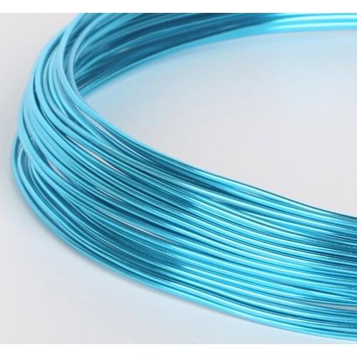 10/5/3meters Dia 1/1.5/2/2.5mm Turquoise Round Aluminum Soft Metal Craft Floristry Wire For DIY Jewelry Handmade Findings Making