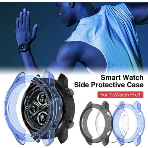 Smart Watch Side Protective Case Cover For TICWATCH Pro3 No Watch Protector Frame Cover Soft TPU Shell Protective Case