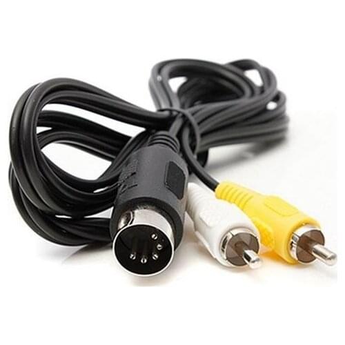 Fast shipping New cable for SEGA MASTER SYSTEM 1 & MEGADRIVE 1 TV / AV RCA VIDEO CABLE/LEAD