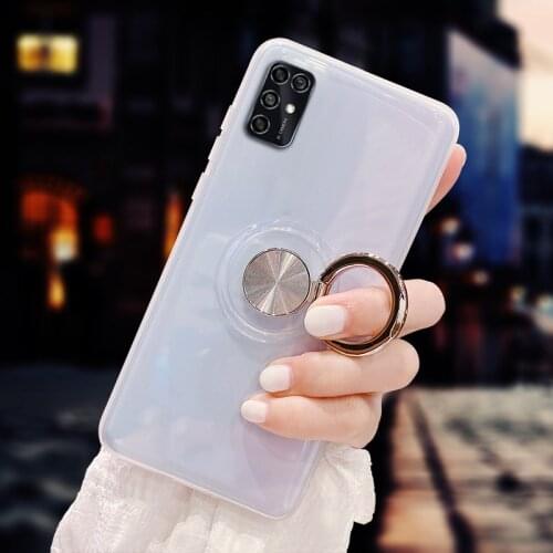 Case for ZTE Blade V2020 V 2020 Smart 8010 Cover Magnetic Car Finger Ring Holder Soft TPU Shockproof Case for Blade V2020 Smart