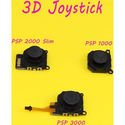 For psp 1000 slim 3D Analog Joystick thumb Stick grips Cap Button Module Control Repair Part for Sony PlayStation PSP 2000 3000