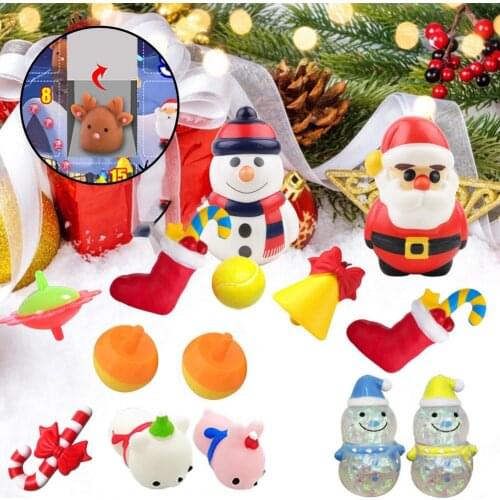 Christmas Advent Calendar Toy Set Christmas Countdown Calendar Sensory Toys Fid Toys Count Down Gift For Kids