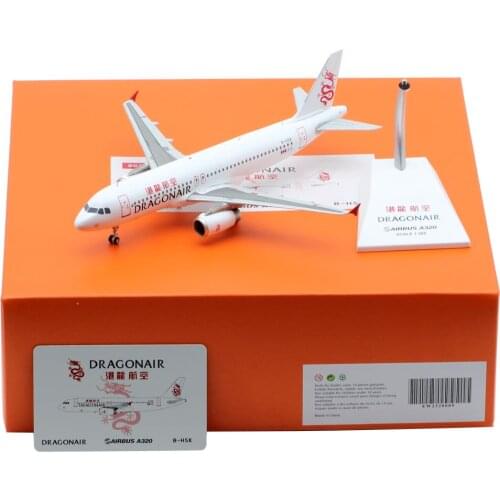 1:200 Alloy Collectible Plane JC Wings EW2320009 Dragonair "Oneworld" Airbus A320 Diecast Aircraft Model Reg#B-HSK With Stand