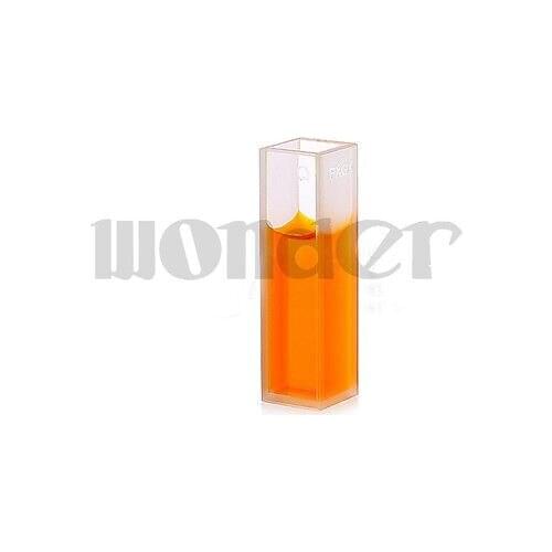 10mm Path Length JGS1 Quartz Cell Cuvette With PTFE Lid And Level Bottom For Uv Spectrophotometers