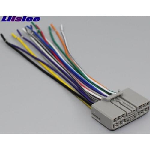 Liislee Car CD DVD Player Power Wire Cable Plug For Honda Civic 2006-2010 Plugs Into Factory Radio / DIN ISO Female