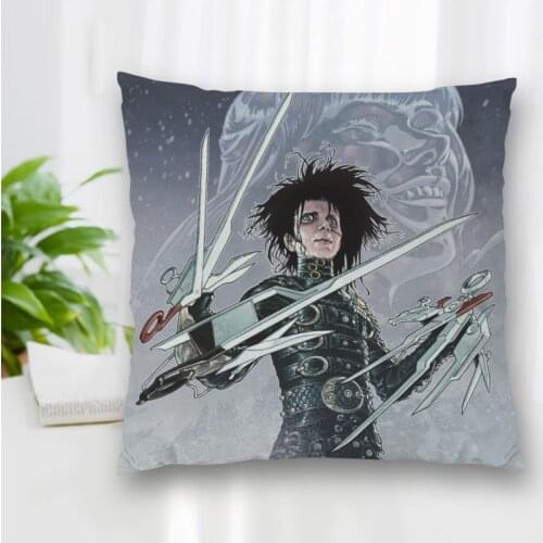 New Edward Scissorhands Pillow Slips With Zipper Bedroom Home Office Decorative Pillow Sofa Pillowcase Cushions Pillow Cover
