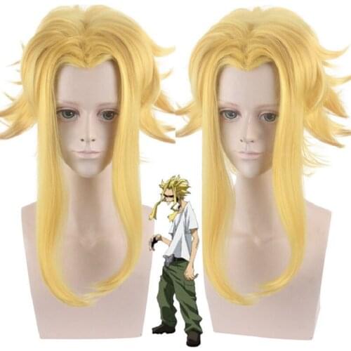 My Hero Academia 3 All Might Yagi Toshinori Cosplay Wig Synthetic Hair Boku no Hero Academia yellow Yagi Toshinori Cosplay Wigs