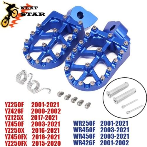 Motorcycle CNC Footpeg Pegs Pins Shifter For YAMAHA YZ85 YZ125 YZ250 125X YZ250F YZF WRF 250 450 YZF250 WRF250 WR450F 2005-2021