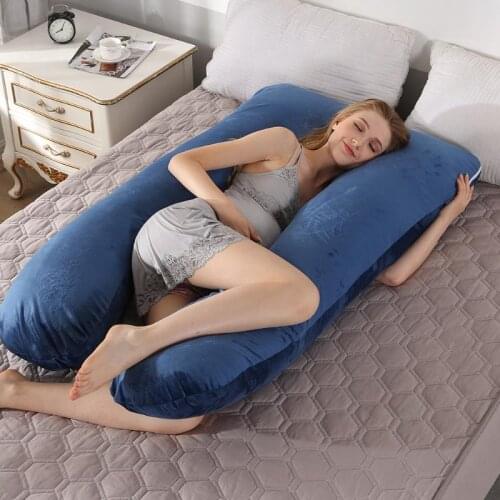 Side Sleep Pillow Side Sleeper Pregnant Women Bedding Full Body U-Shape Cushion Long Sleeping Multifunctional Maternity Pillows